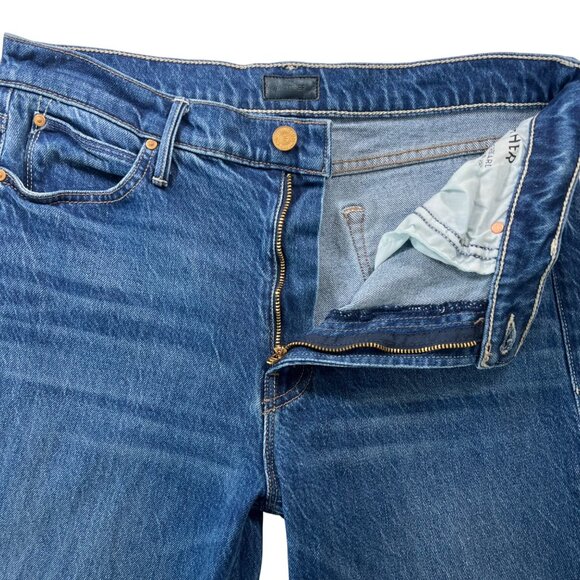 Mother The Checkerboard Duster Flood Cuff Jeans in Bunny Hop Size 29 - Picture 5 of 15